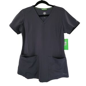 HH Works by Healing Hands Monica Women's 4-Pocket Stretch V-Neck Scrub Top (S)